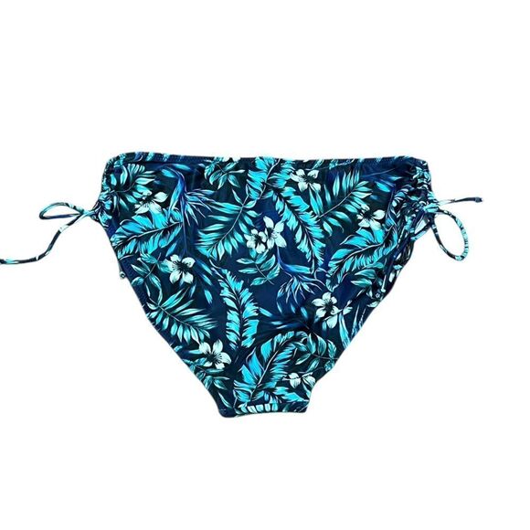Tropical Floral Blue And Green Bikini Bottom, Size L, NWOT - Picture 2 of 5